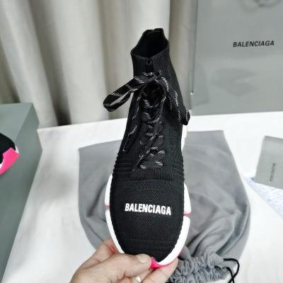 wholesale quality balenciaga speed 2.0 black white pink